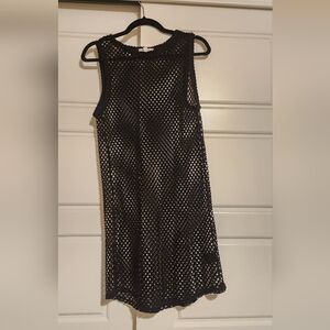 BB Dakota Black Sleeveless Mesh Dress